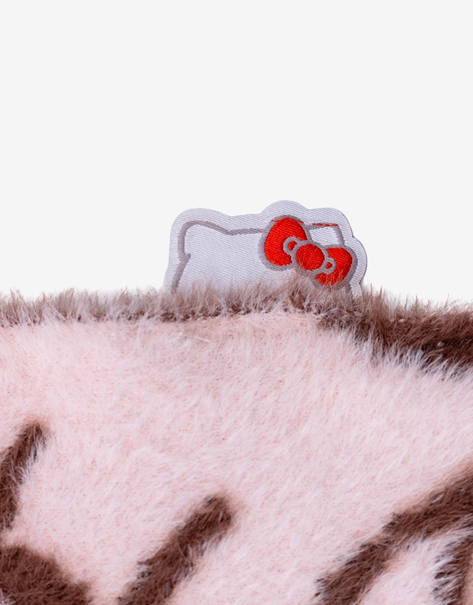 【Hello Kitty】滿版毛織圖案絨毛毯
