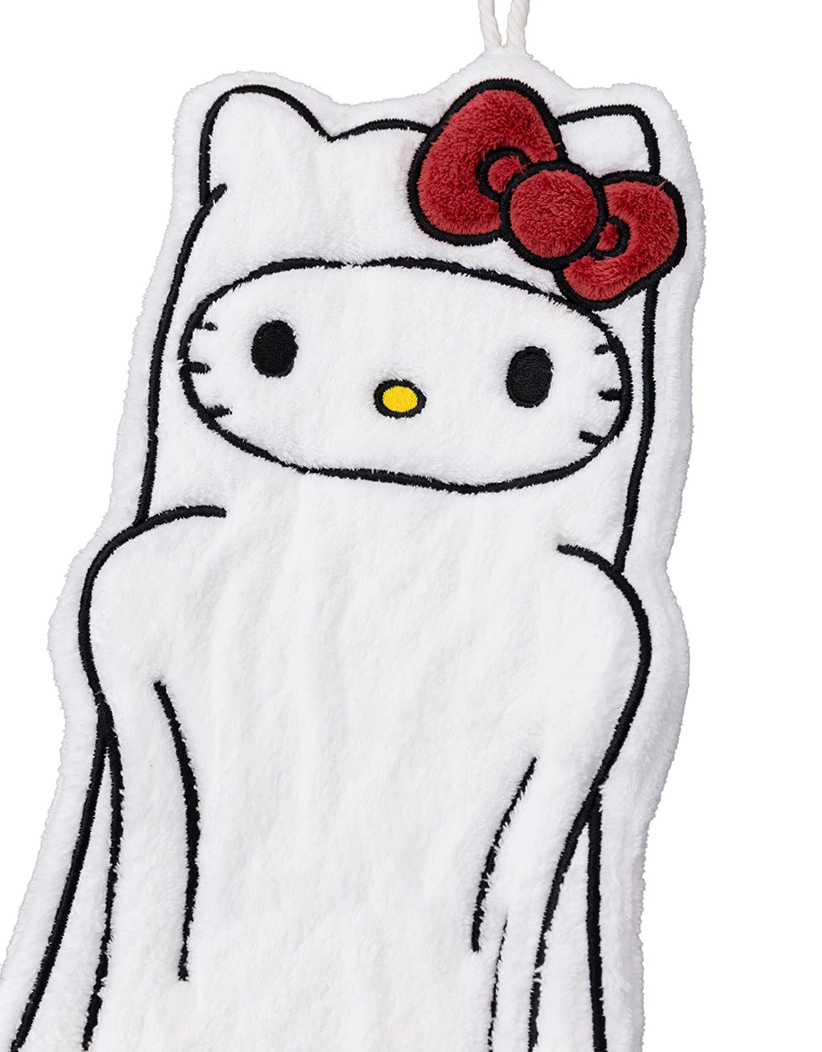 【Hello Kitty】長腿Kitty造型細絨擦手巾