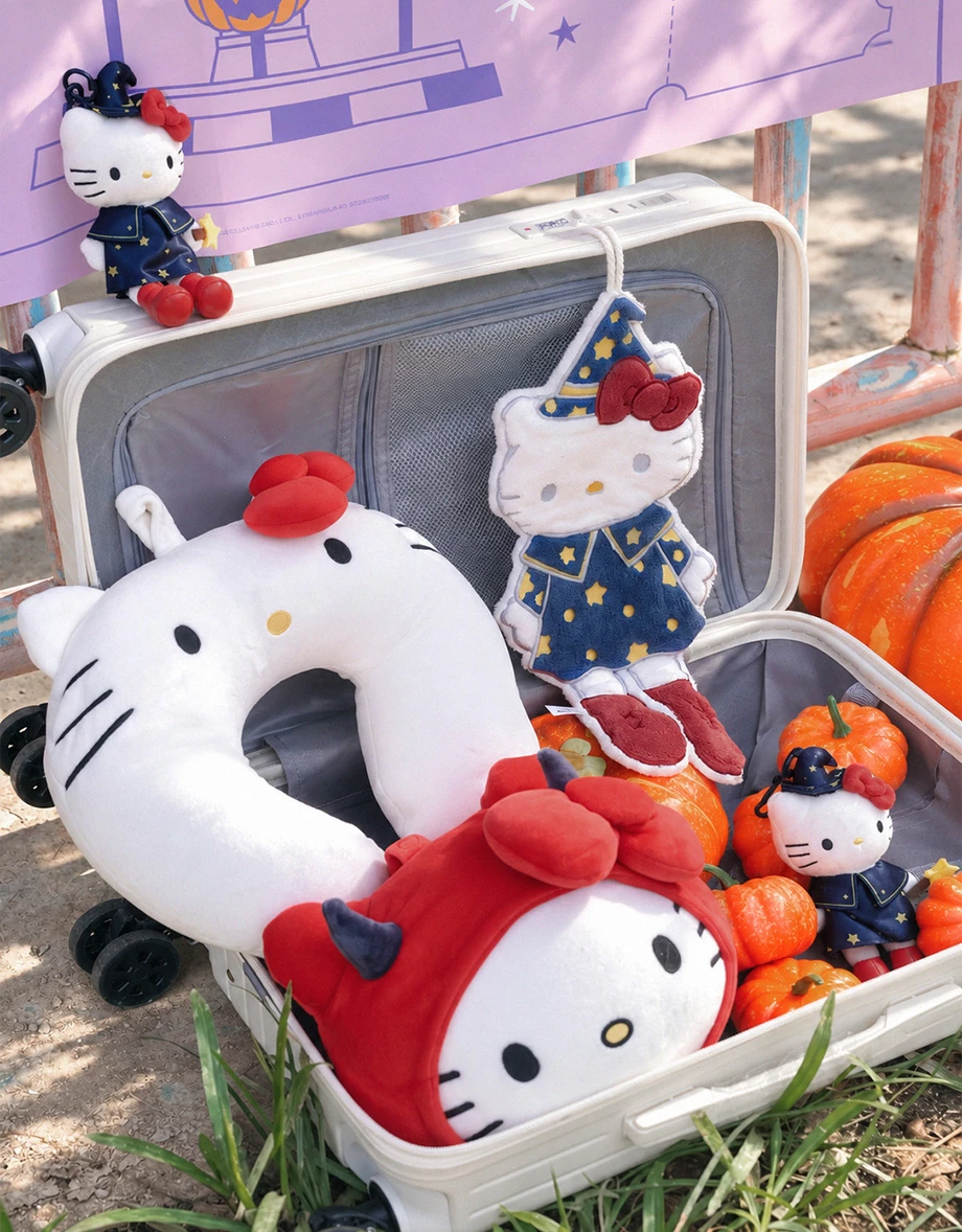 【Hello Kitty】長腿Kitty造型細絨擦手巾 【Hello Kitty】長腿Kitty造型細絨擦手巾