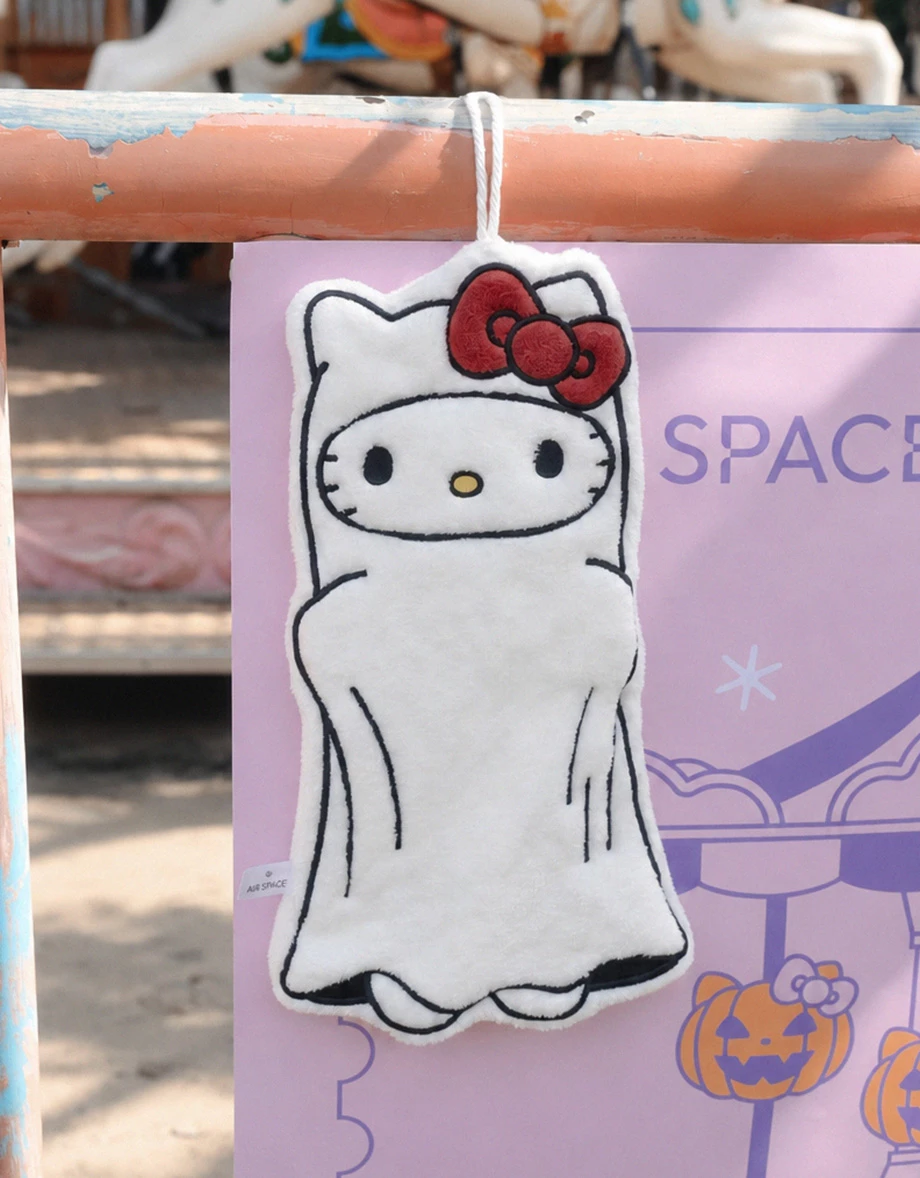 【Hello Kitty】長腿Kitty造型細絨擦手巾