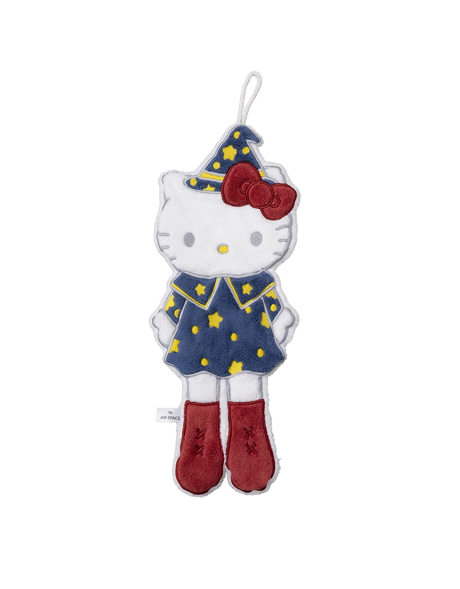 【Hello Kitty】長腿Kitty造型細絨擦手巾 【Hello Kitty】長腿Kitty造型細絨擦手巾