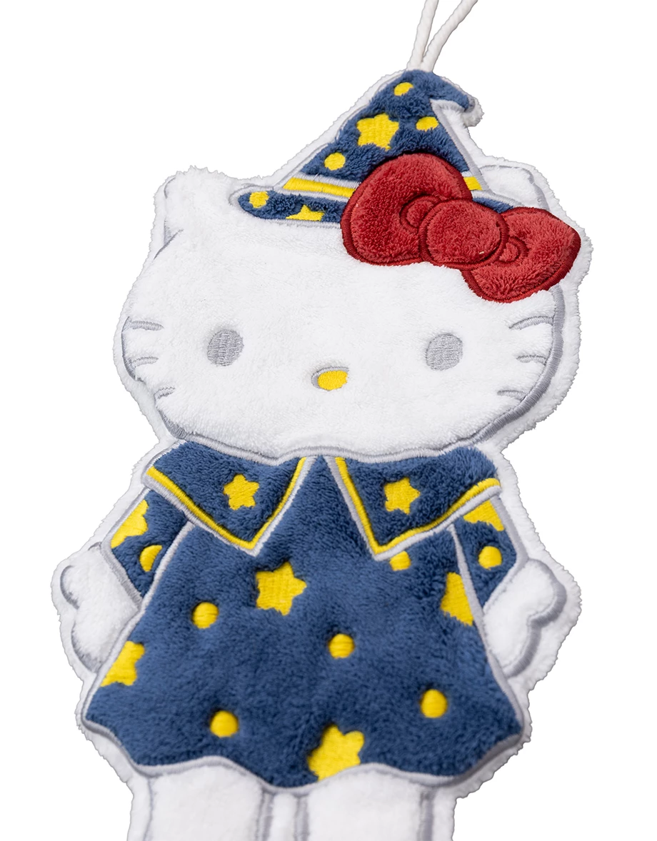 【Hello Kitty】長腿Kitty造型細絨擦手巾 【Hello Kitty】長腿Kitty造型細絨擦手巾