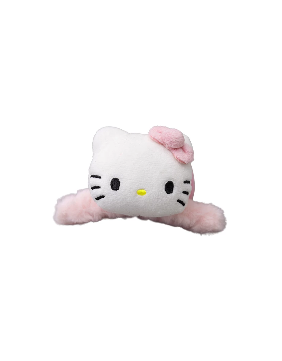 【Hello Kitty】立體大頭造型毛絨鯊魚夾