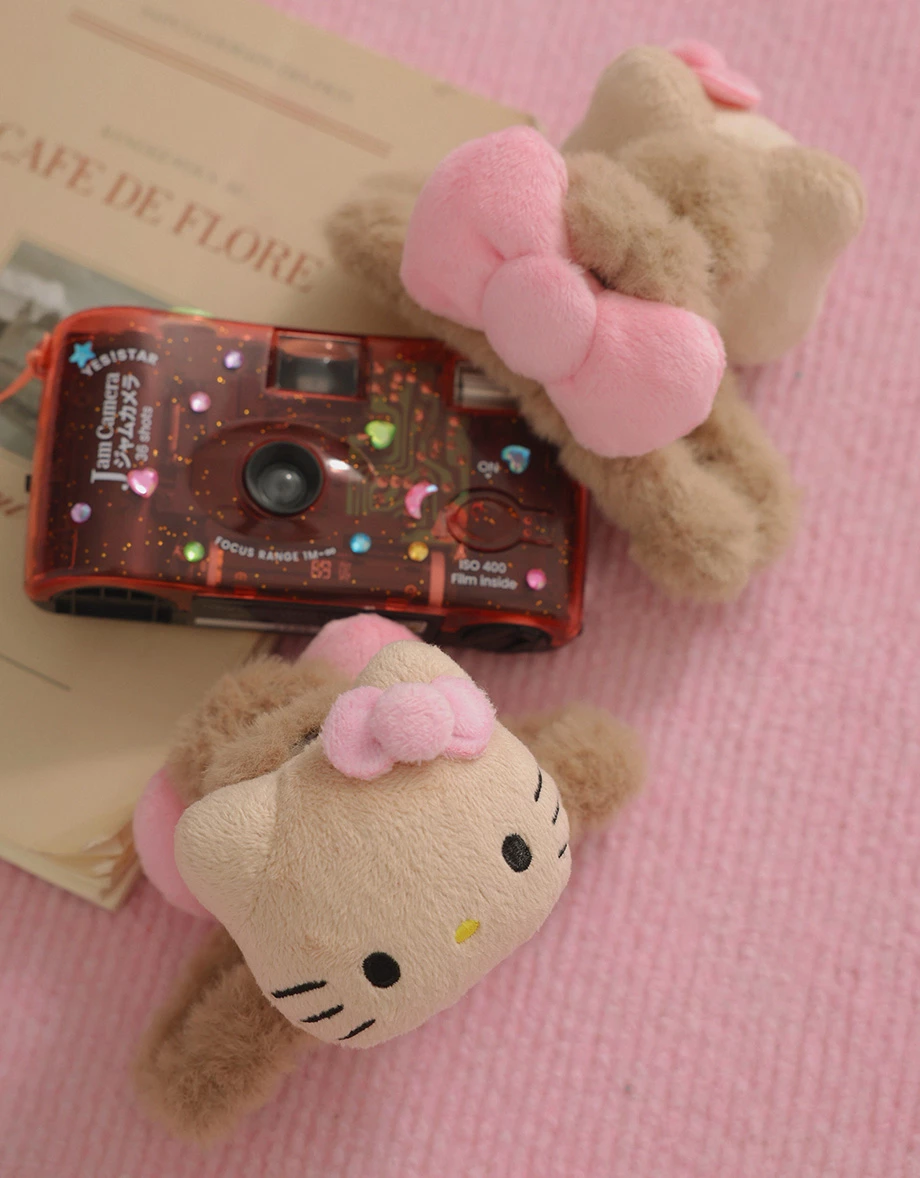 【Hello Kitty】立體大頭造型毛絨鯊魚夾