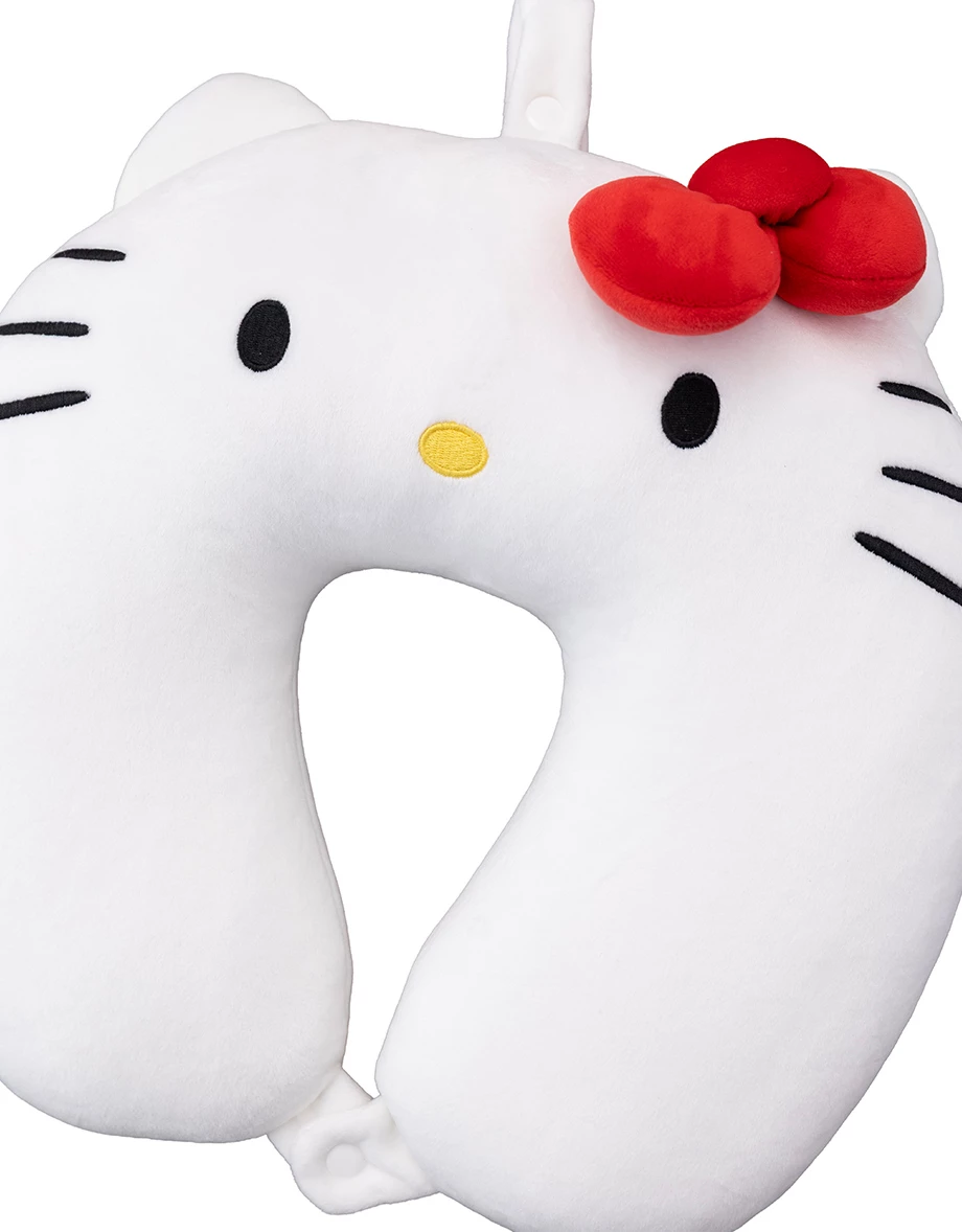 【Hello Kitty】一體式翻面收納細絨造型頸枕 【Hello Kitty】一體式翻面收納細絨造型頸枕