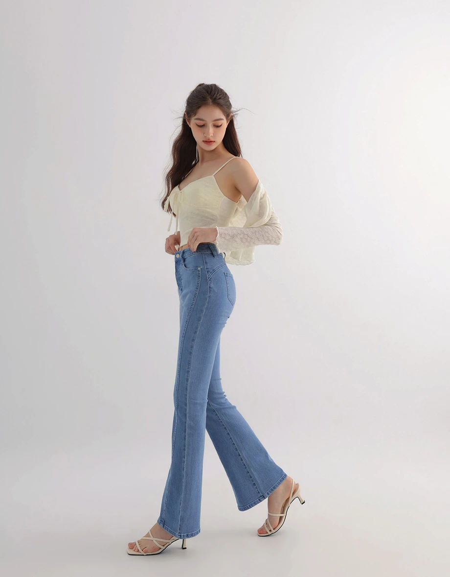 Flare Sleeve Open Front Shrug and Floral Lace Camisole Top Set Wear Flare Sleeve Open Front Shrug and Floral Lace Camisole Top Set Wear