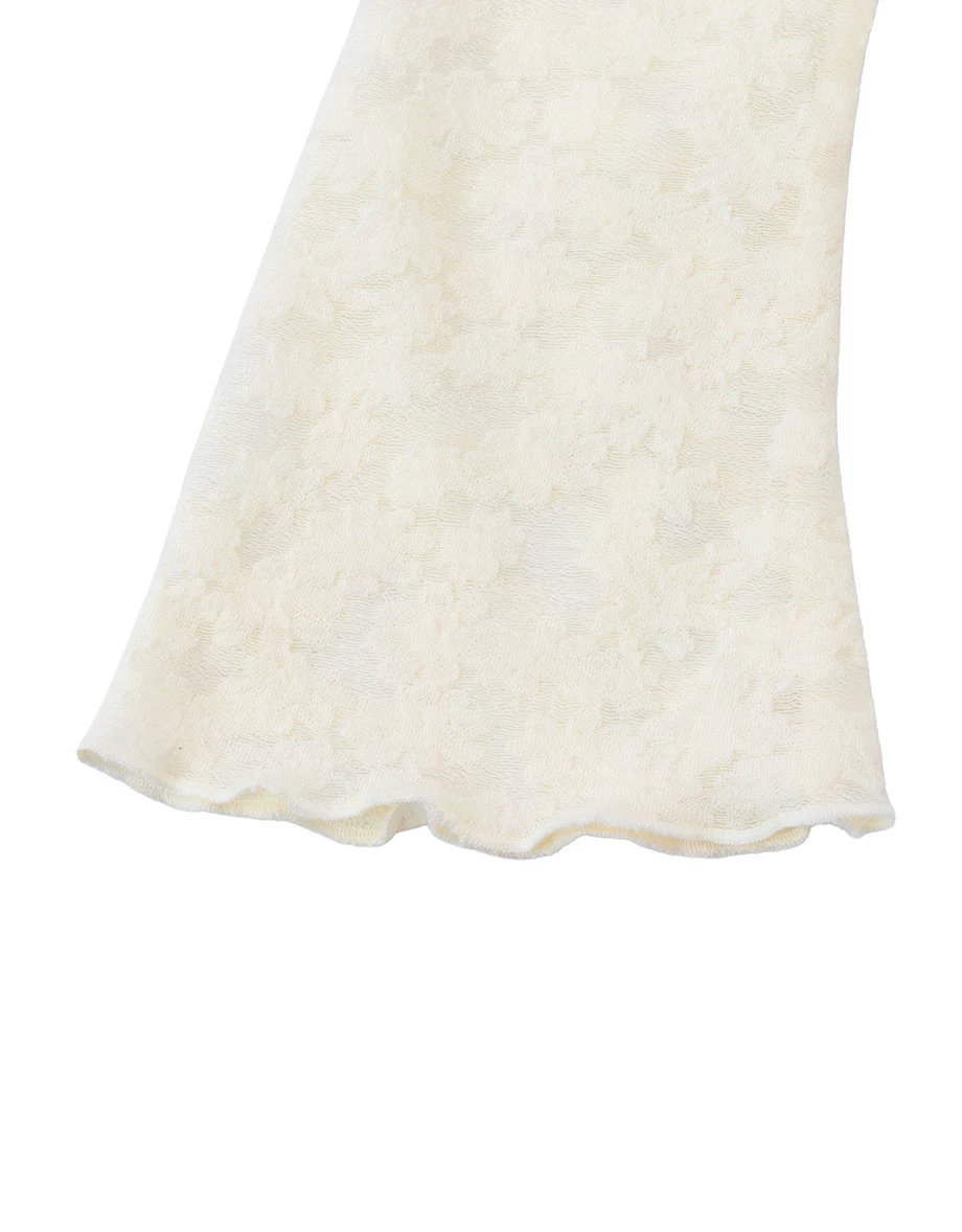Flare Sleeve Open Front Shrug and Floral Lace Camisole Top Set Wear Flare Sleeve Open Front Shrug and Floral Lace Camisole Top Set Wear