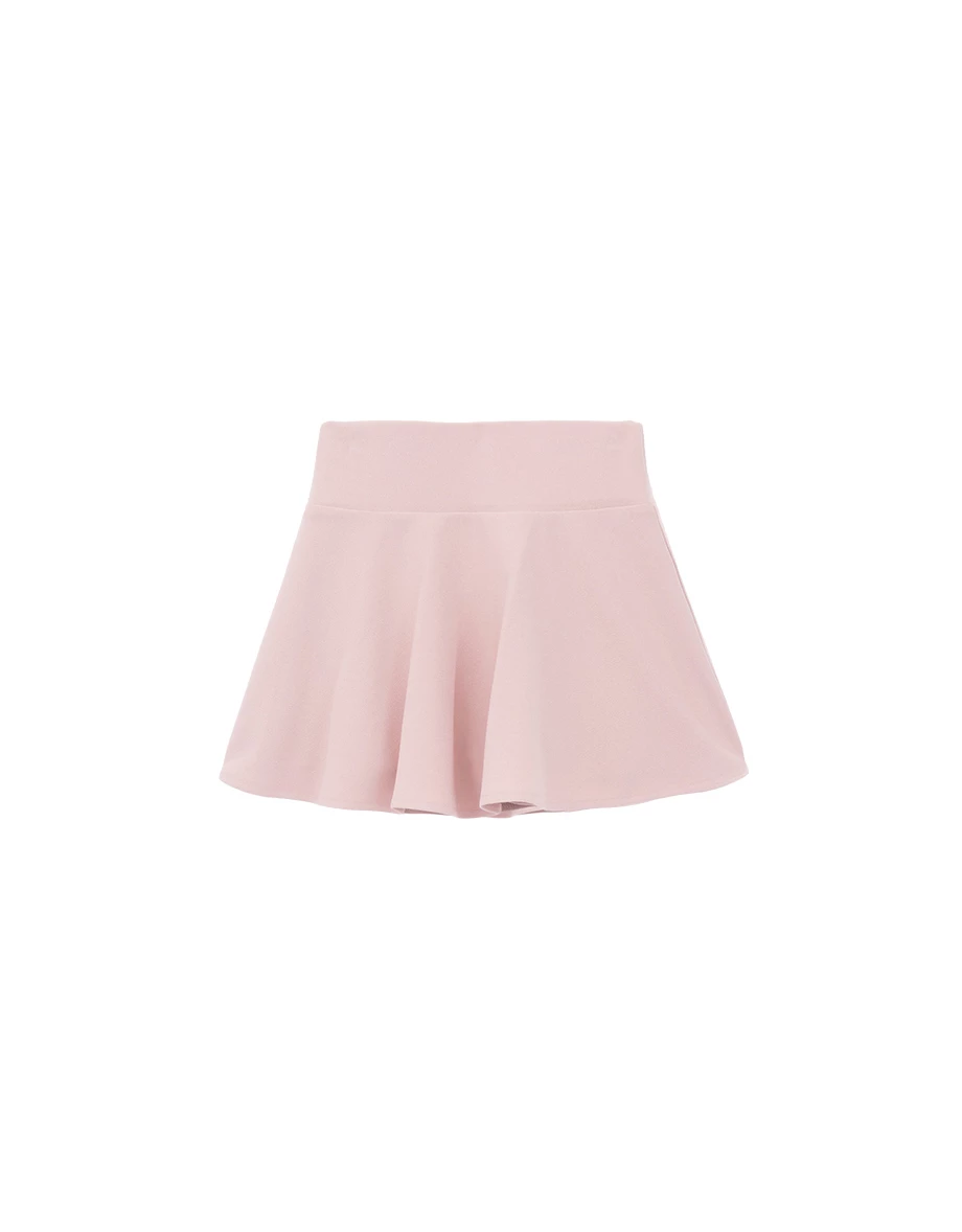 AIRY HOURGLASS High Wide Waistband Flared Mini Skort