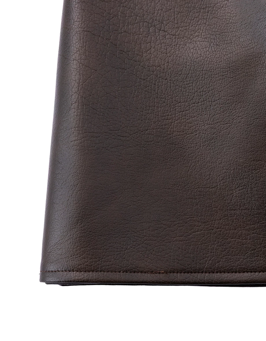 Faux Leather Wrap Front Mini Skort (with Wide Eyelet Belt)