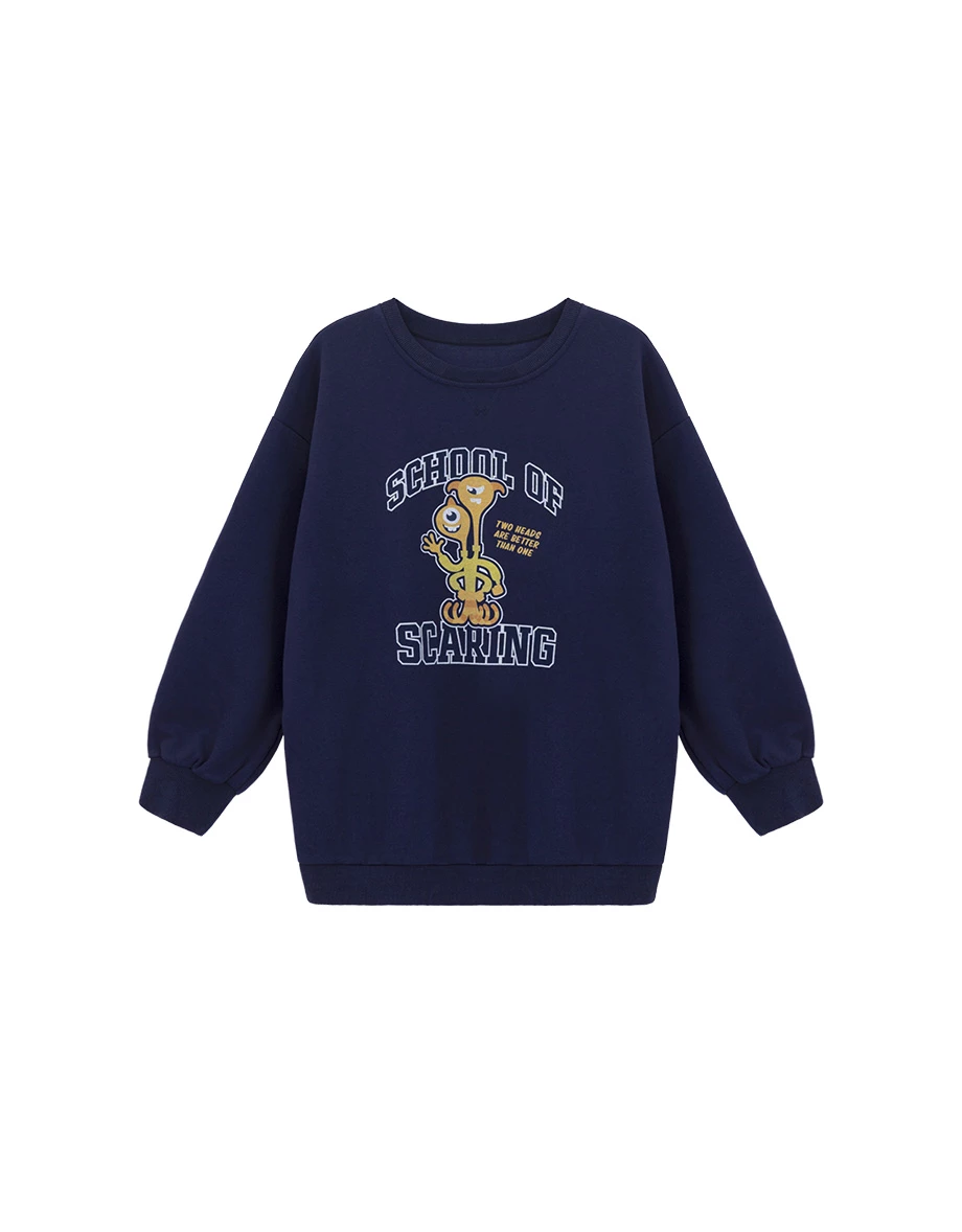 Pixar MONSTERS UNIVERSITY - Colorful Graphic Print Oversized Sweatshirt