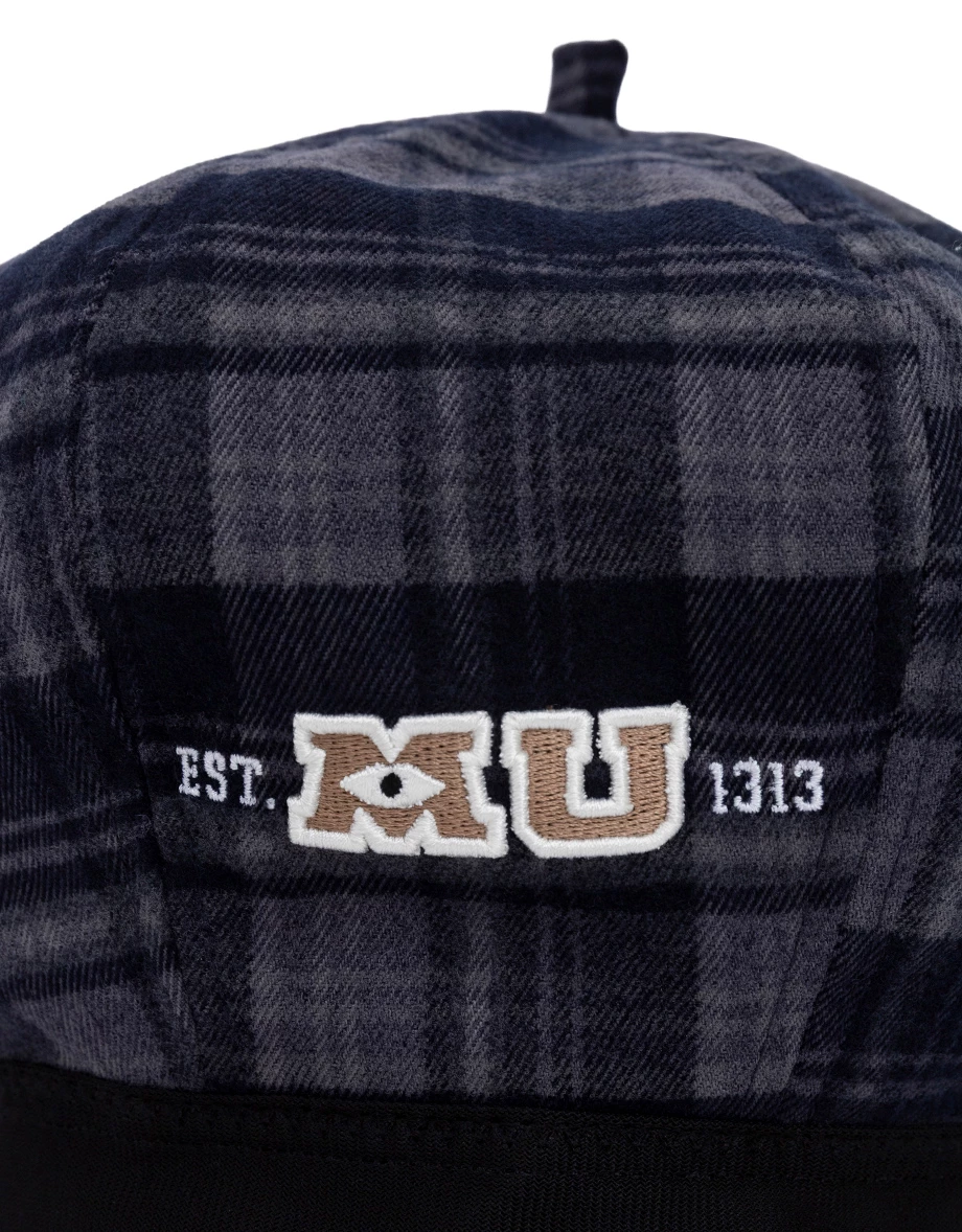 【迪士尼系列】怪獸大學 復古格紋刺繡貝雷帽 咖啡色/藍色 【迪士尼系列】怪獸大學 復古格紋刺繡貝雷帽 咖啡色/藍色