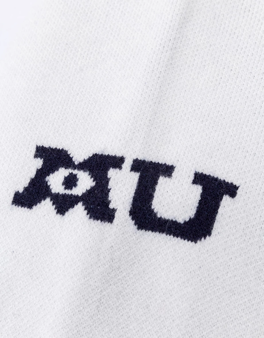 【迪士尼系列】怪獸大學 刺繡緹花撞色針織棒球外套 【迪士尼系列】怪獸大學 刺繡緹花撞色針織棒球外套