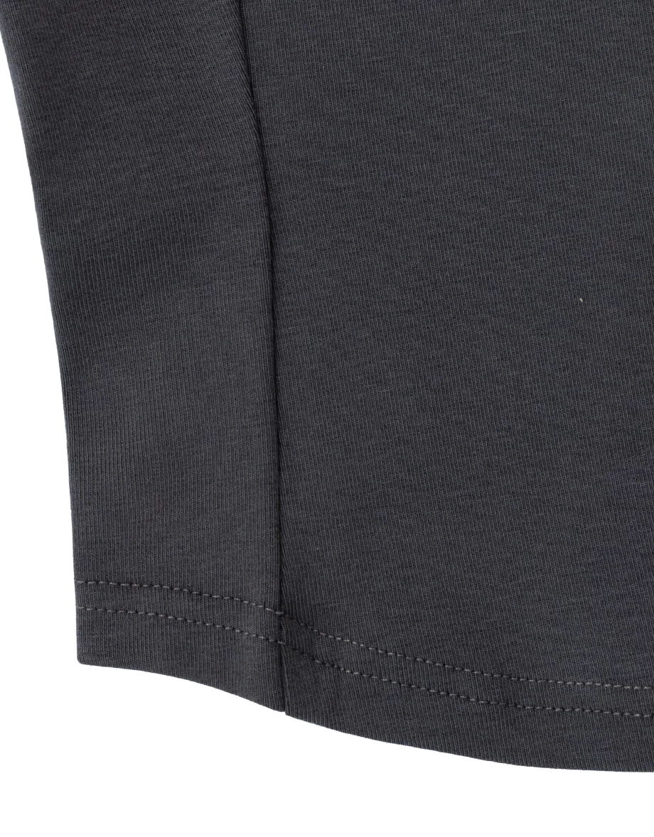 【CLEANFIT】Basic Crew Neck Curved Hem Fitted Padded Bra Top 【CLEANFIT】Basic Crew Neck Curved Hem Fitted Padded Bra Top