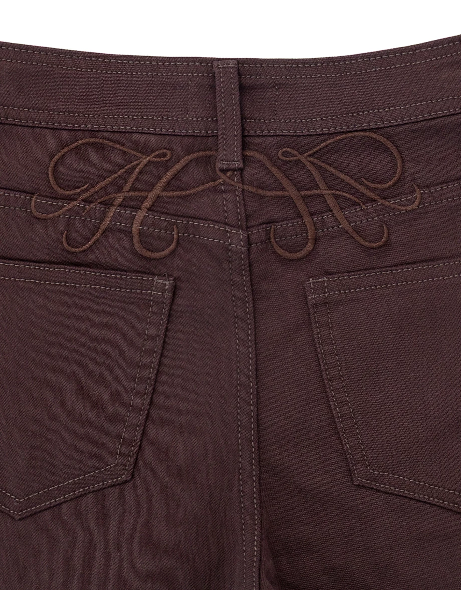 【IHUA Deisgn】Mid Waist Flared Wide Leg Pants with Pockets 【IHUA Deisgn】Mid Waist Flared Wide Leg Pants with Pockets