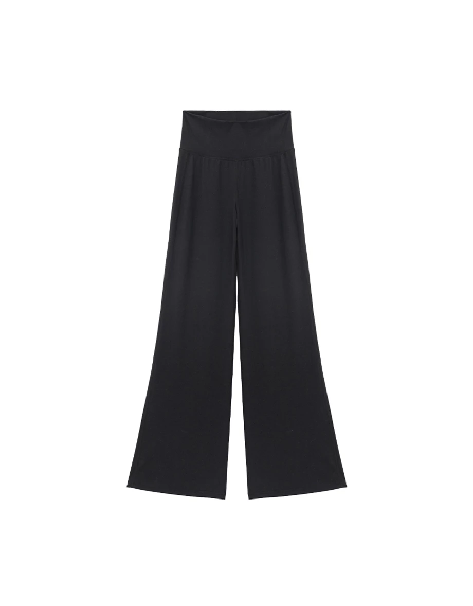 High-Waisted Wide Waistband Wide Leg Flared Yoga Active Pants
