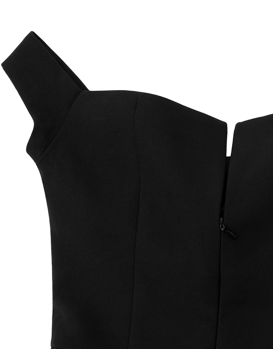 Off Shoulder V Waist Padded Bodycon Mini Dress Off Shoulder V Waist Padded Bodycon Mini Dress