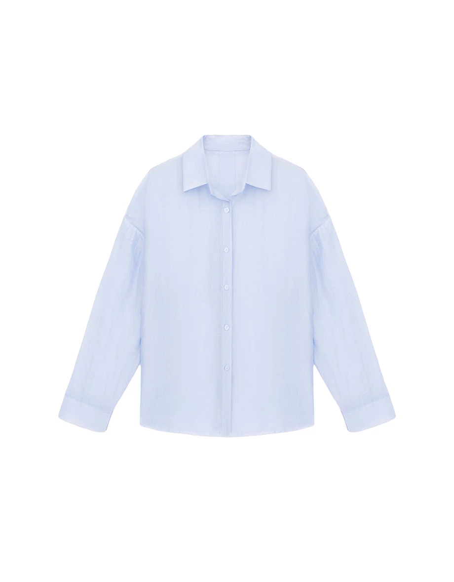 Sheer Oversized Tie Back Shirt Blouse Sheer Oversized Tie Back Shirt Blouse