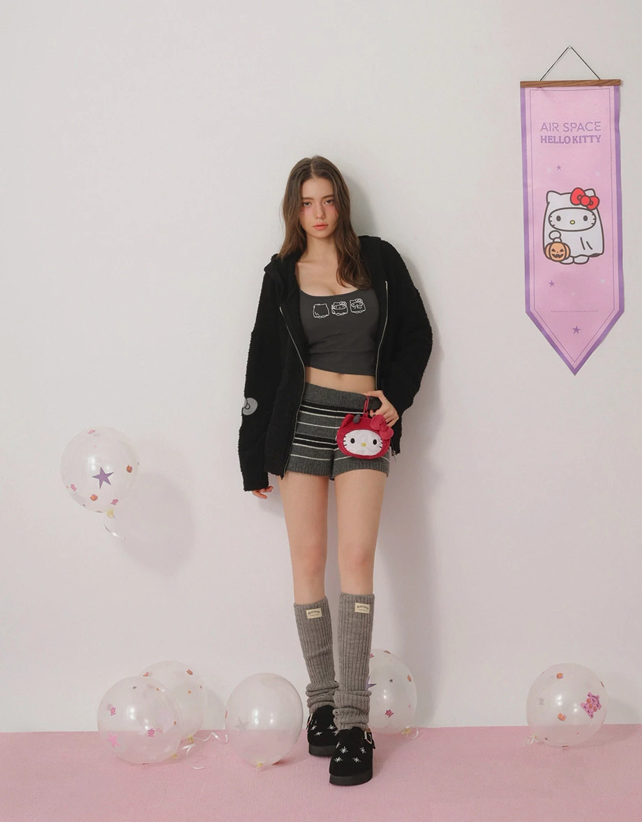 【Hello Kitty】印花小圖短版細肩帶BRA背心
