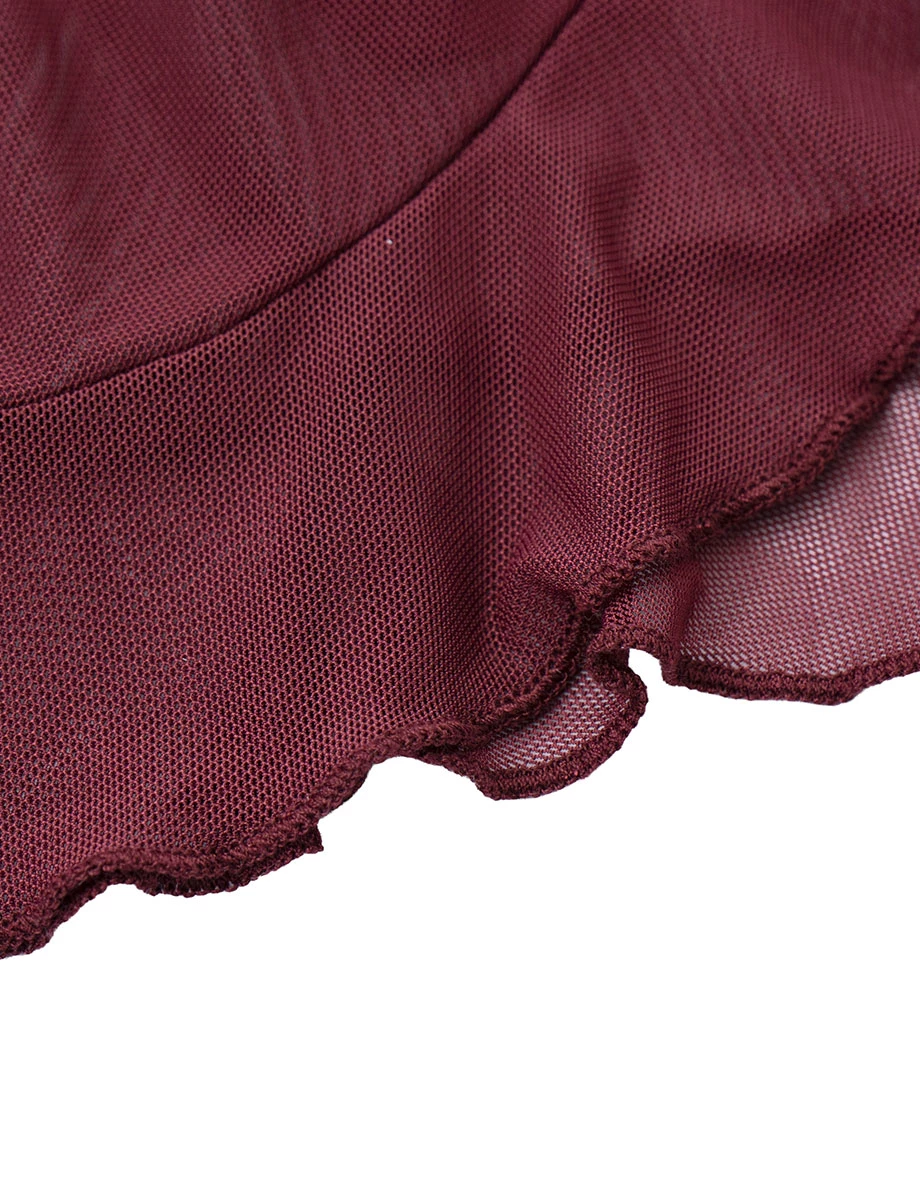 V Neck Twist Front Sheer Mesh Shruged and Matching Spaghetti Strap Padded Camisole Set Wear V Neck Twist Front Sheer Mesh Shruged and Matching Spaghetti Strap Padded Camisole Set Wear