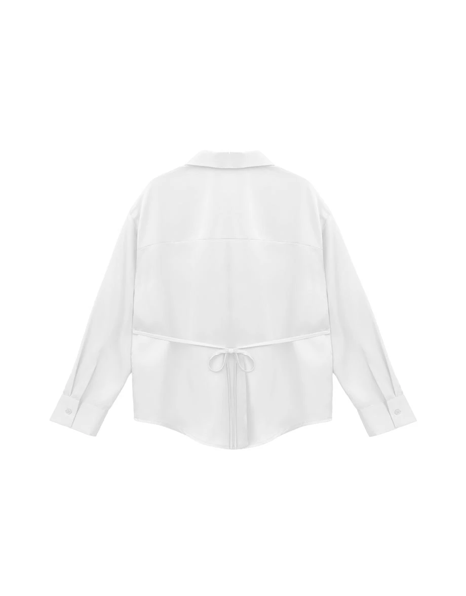 【SABRINA Design】Oversized Collared Long Sleeve Button Down Shirt Blouse