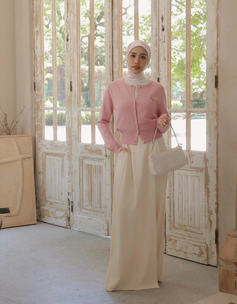 【SABRINA Design】Pleated Overlap Tailored Wide Leg Pants 【SABRINA Design】Pleated Overlap Tailored Wide Leg Pants