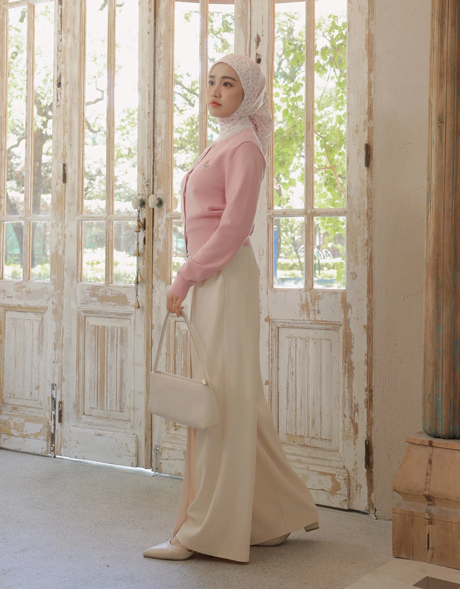 【SABRINA Design】Pleated Overlap Tailored Wide Leg Pants 【SABRINA Design】Pleated Overlap Tailored Wide Leg Pants