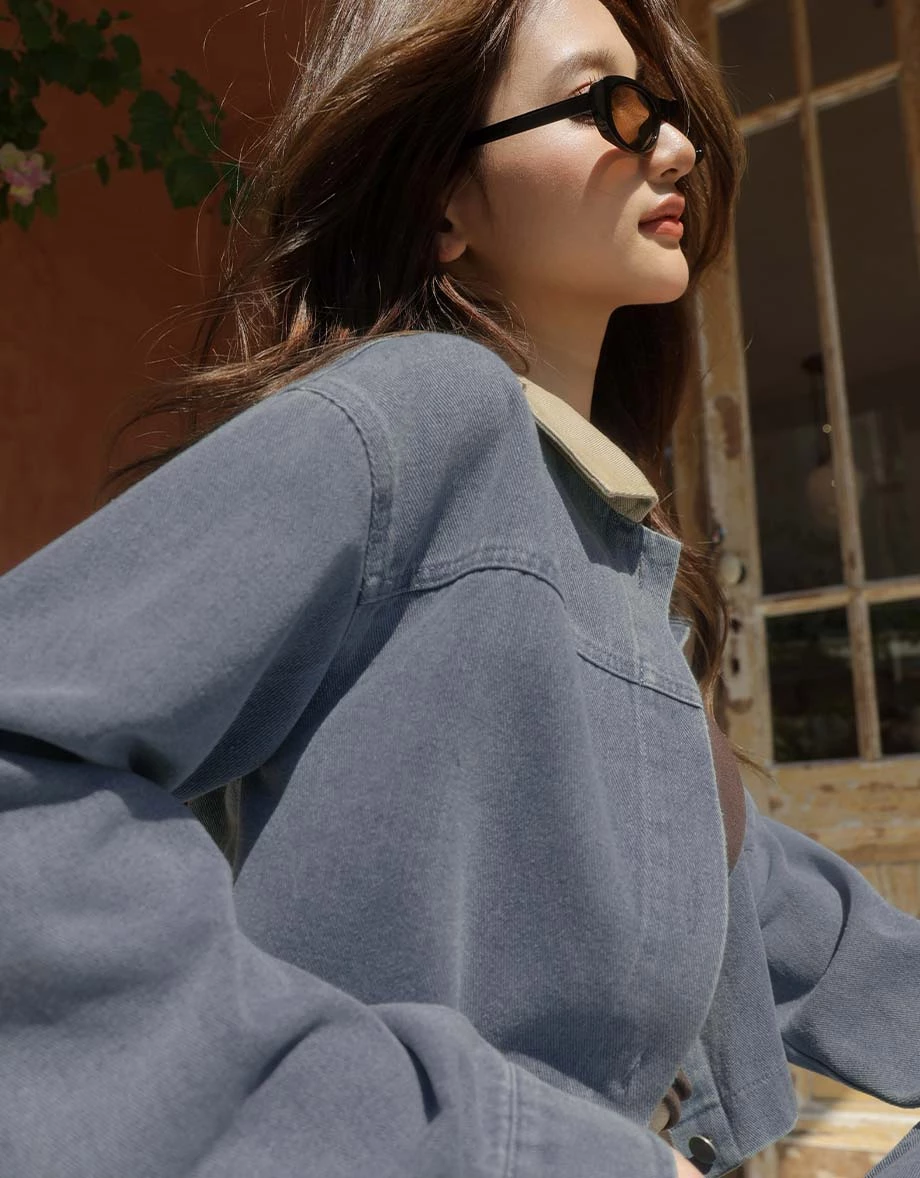 【SABRINA Design】High Waist Pleated Wide Leg Jeans Denim Pants