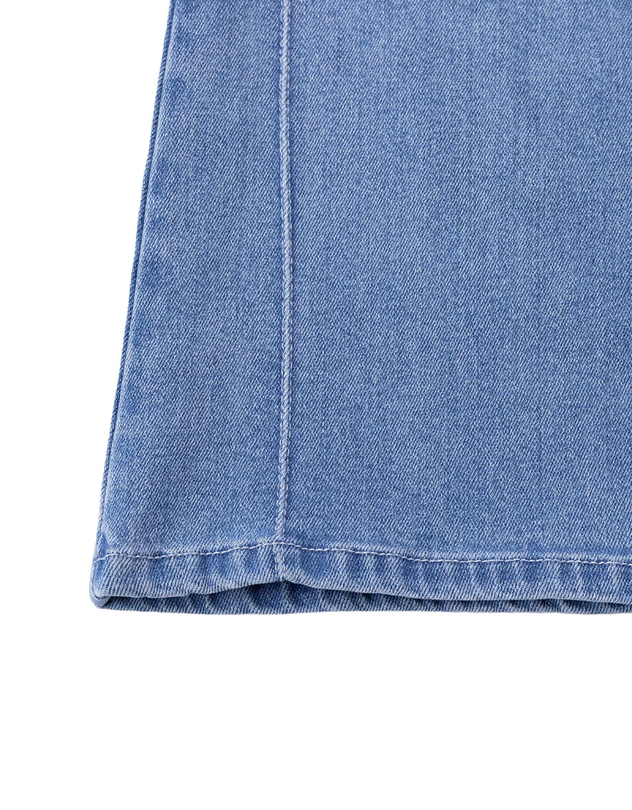 【Den!m LITE】High Waist Sculpting V Back Skinny Jeans Denim Flare Pants 【Den!m LITE】High Waist Sculpting V Back Skinny Jeans Denim Flare Pants
