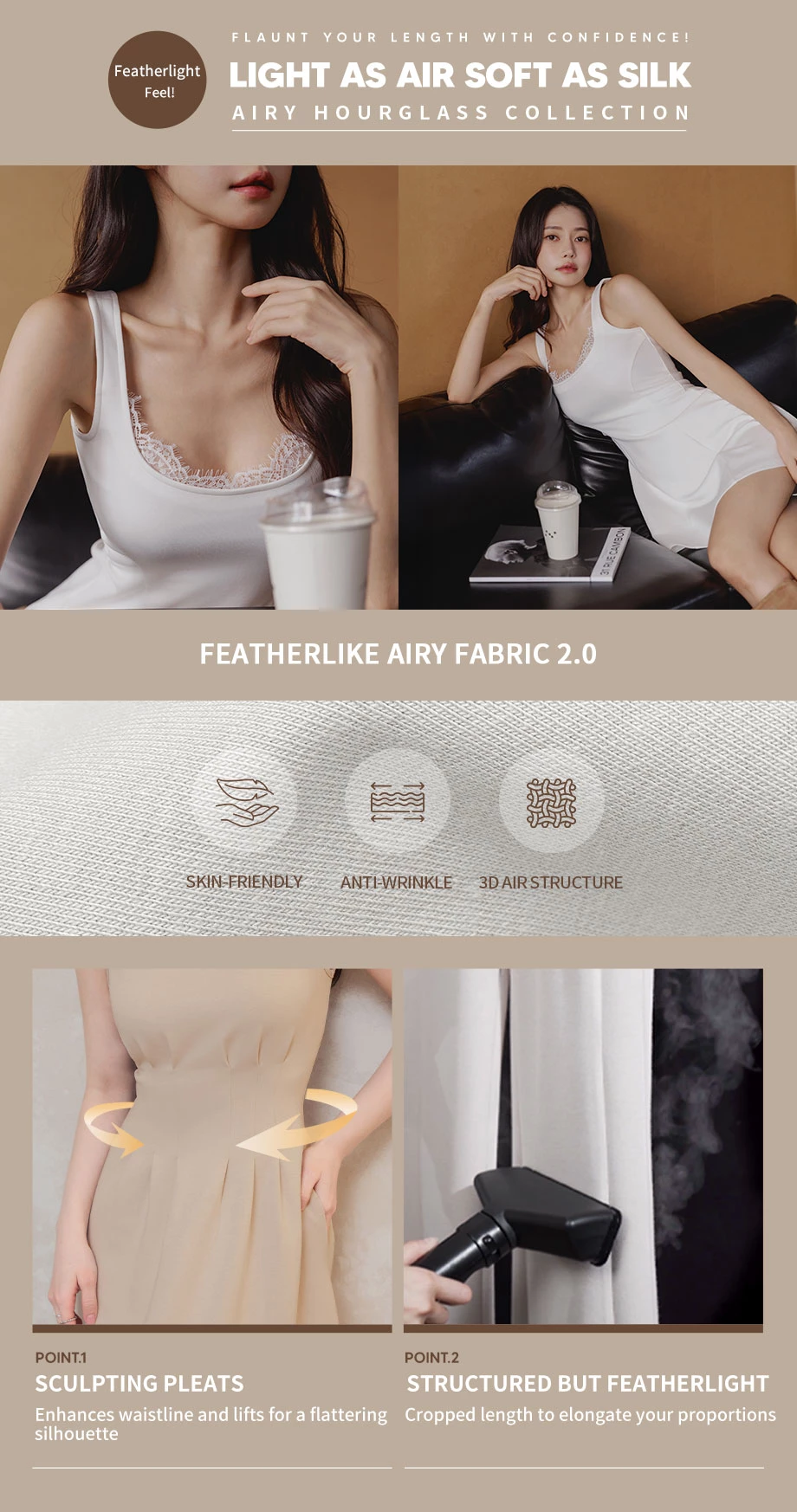 AIRY HOURGLASS Lace Trim Side Ruched Sleeveless A Line Mini Dress AIRY HOURGLASS Lace Trim Side Ruched Sleeveless A Line Mini Dress