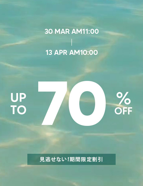 UP TO 70% OFF