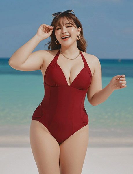 人間芭比塑身泳衣